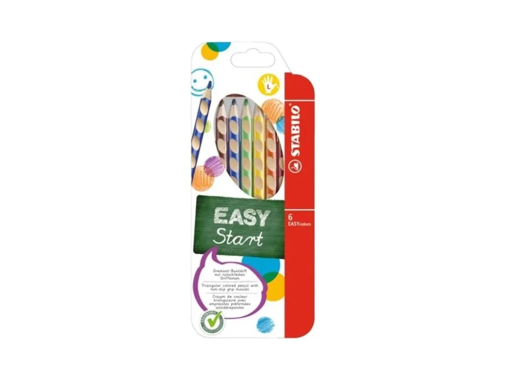 Pastelky Stabilo EASYcolors, pro leváky, 6 barev Nejlepší Cena