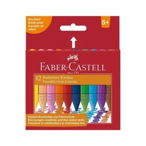 Voskovky Faber-Castell Grip, plastové, 12 ks Dokud Zásoby Vydrží