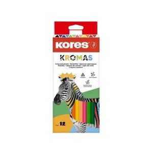 Trojhranné pastelky KROMAS, 3 mm / 12 barev Aktuální