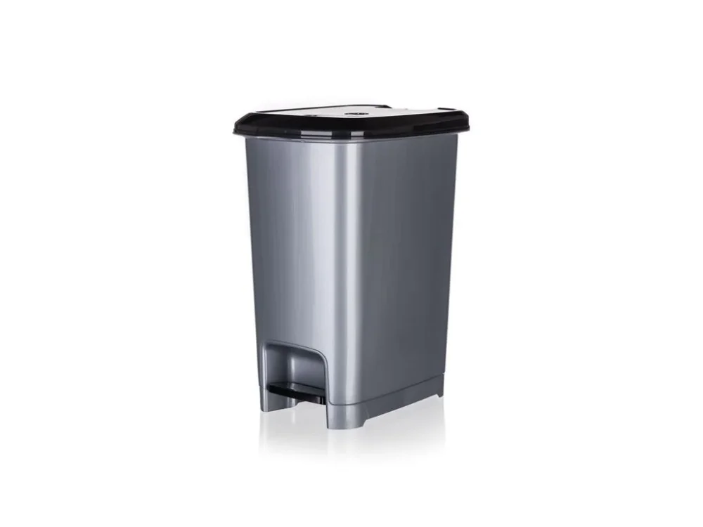 Odpadkový koš - nášlapný, šedý, 40 l Jen Po Omezenou Doba