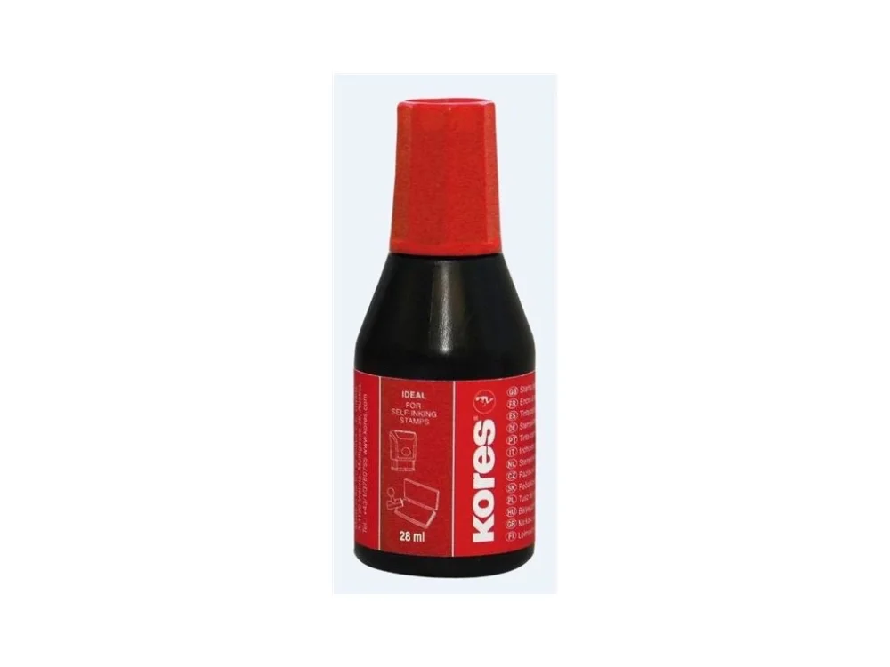 Výhodná Nabídka Razítková barva Kores, 28 ml, červená