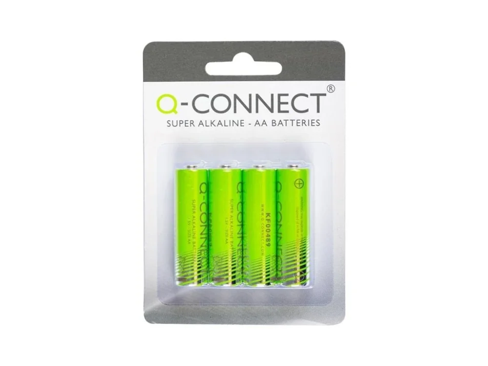 Alkalické baterie Q-Connect - 1,5V,LR6,typ AA,4 ks Cenová Bomba