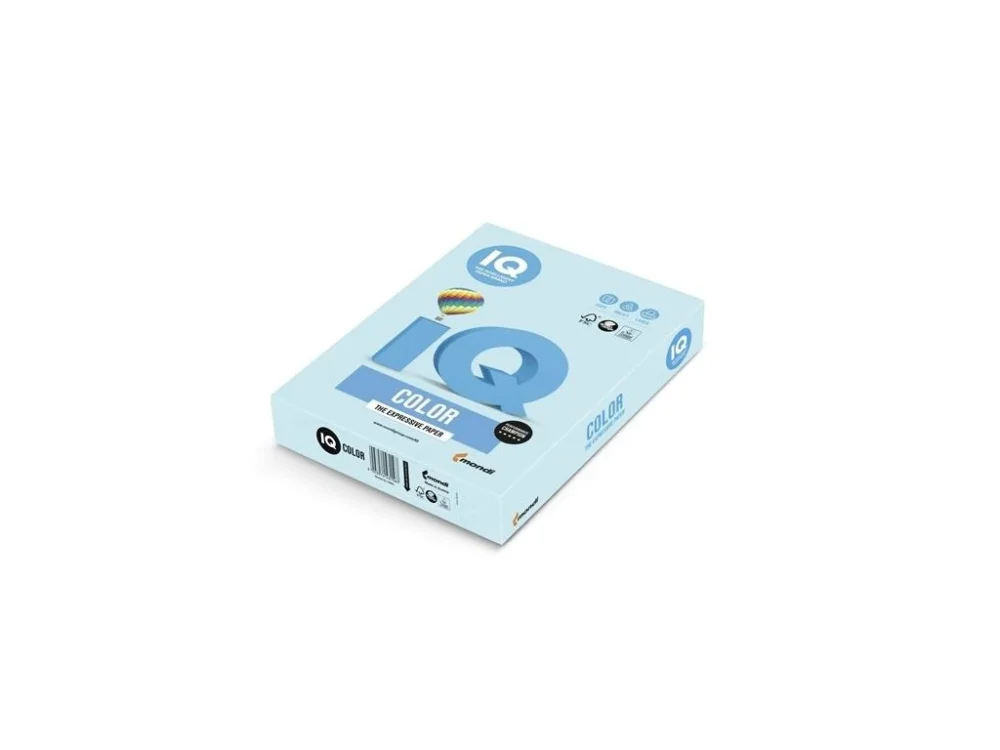Originální Barevný papír IQ A4-MB30, středně modrá, 80g/m2, 500 listů