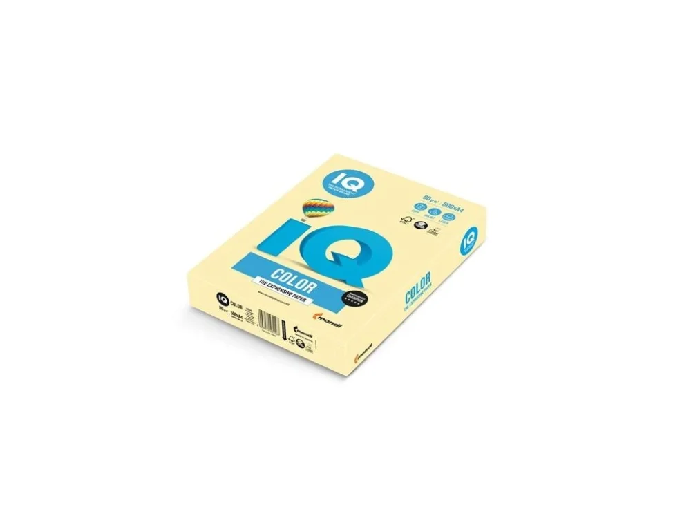 Barevný papír IQ Color A4-YE23, žlutý, 160 g/m2, 250 l. Časově Omezené