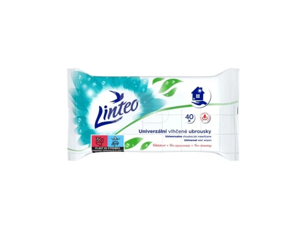 Univerzální vlhčené ubrousky Linteo, 40 ks Vysoce Kvalitní