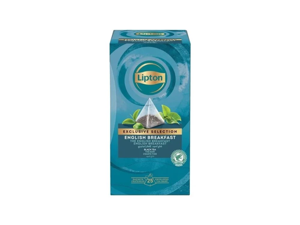 Finální Výprodej Černý čaj Lipton English Breakfast, 25x 2 g