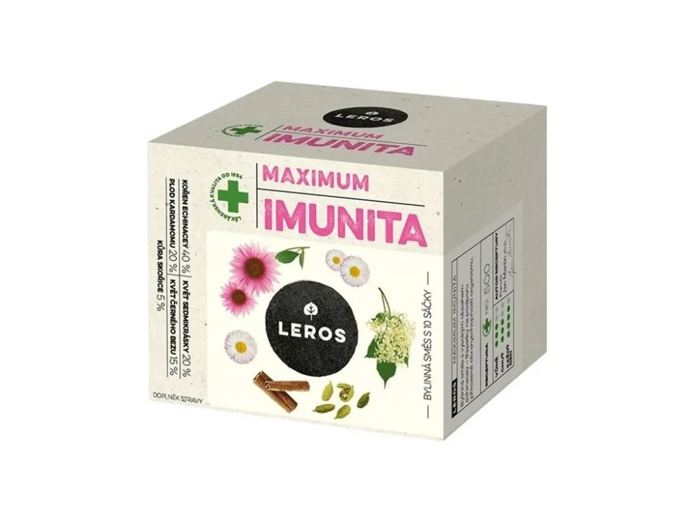 Čaj Leros Imunita - echinacea a sedmikráska,10x1,2g Nejprodávanější