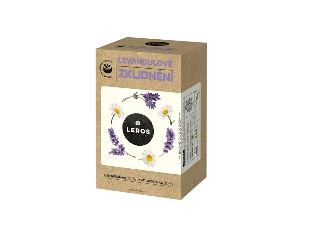 Bylinný čaj Leros - Levandulové zklidnění, 20x 1 g Sleva