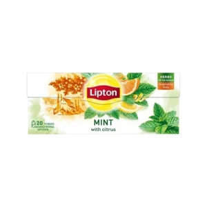 Bylinný čaj Lipton-máta a citrusové ovoce,20x1,3 g Odeslání Ihned