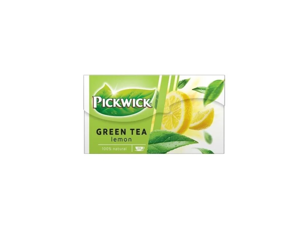 Levný Zelený čaj Pickwick s citronem, 20x 2 g