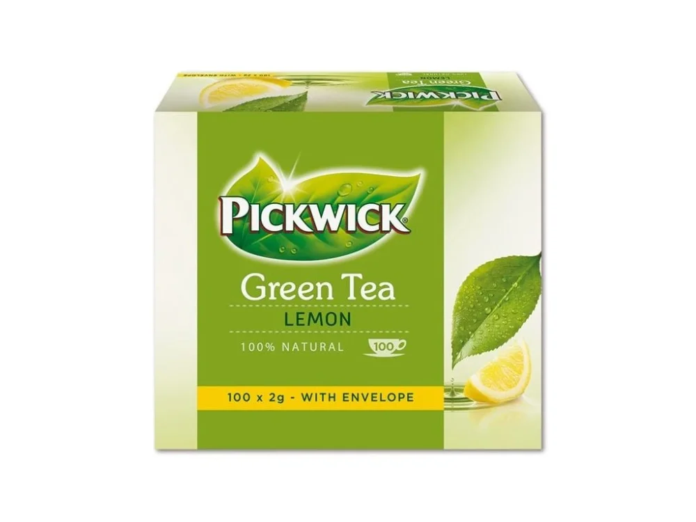 Autentický Zelený čaj Pickwick s citronem, 100x 2 g