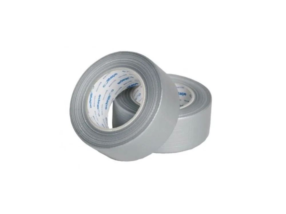 Lepicí páska s tkaninou, 48 mm x 50 m, stříbrná Expresní Doručení