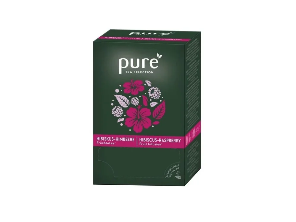 Novinka Ovocný čaj Pure Tea Selection ibišek,malina, 25x3g