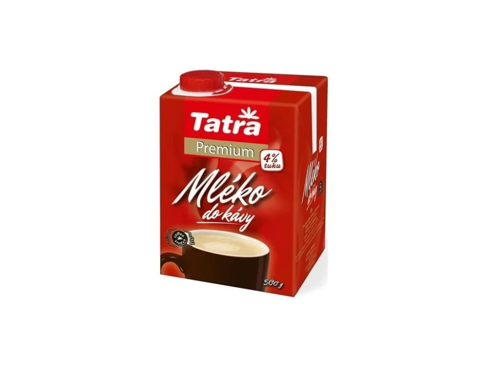Časově Omezené Mléko do kávy 4% Tatra Premium, 500 g