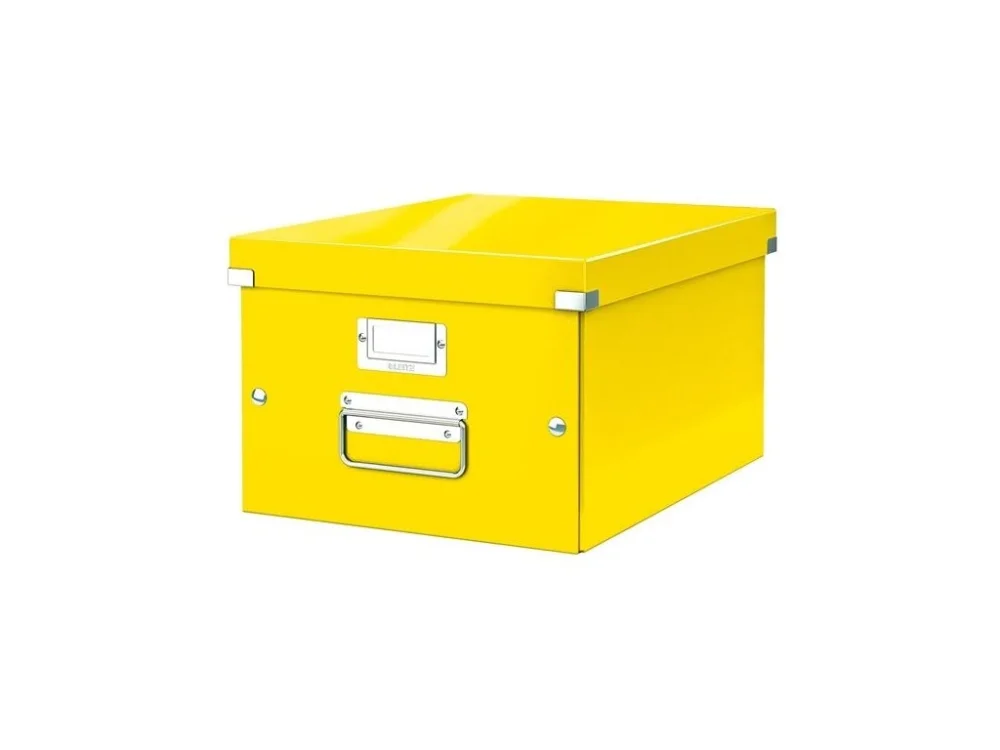 Sleva Krabice CLICK-N-STORE A4, Leitz WOW, žlutá