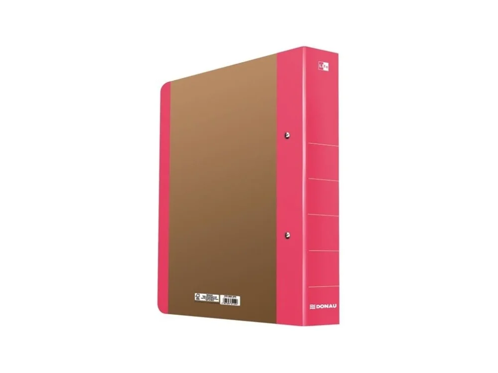 Originální 2 kroužkový pořadač Donau Life-A4,5 cm,D-mech., neonově růžová,1ks