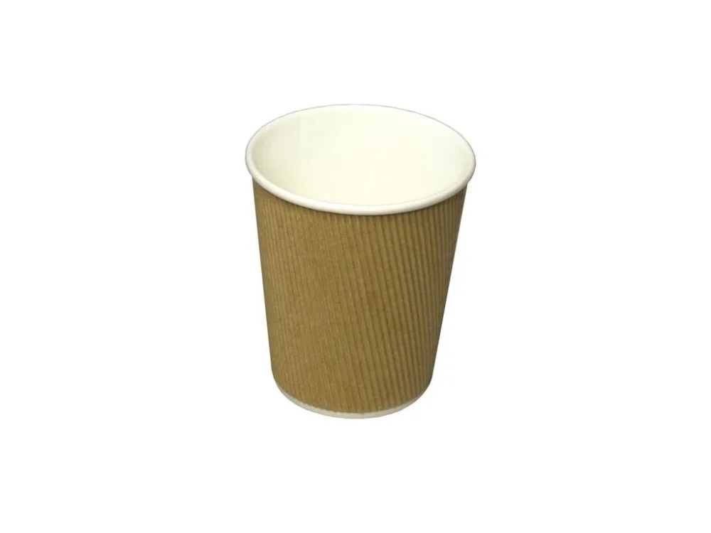Jednorázové kelímky na kávu-papírové,hnědé,200ml Nejlepší Volba