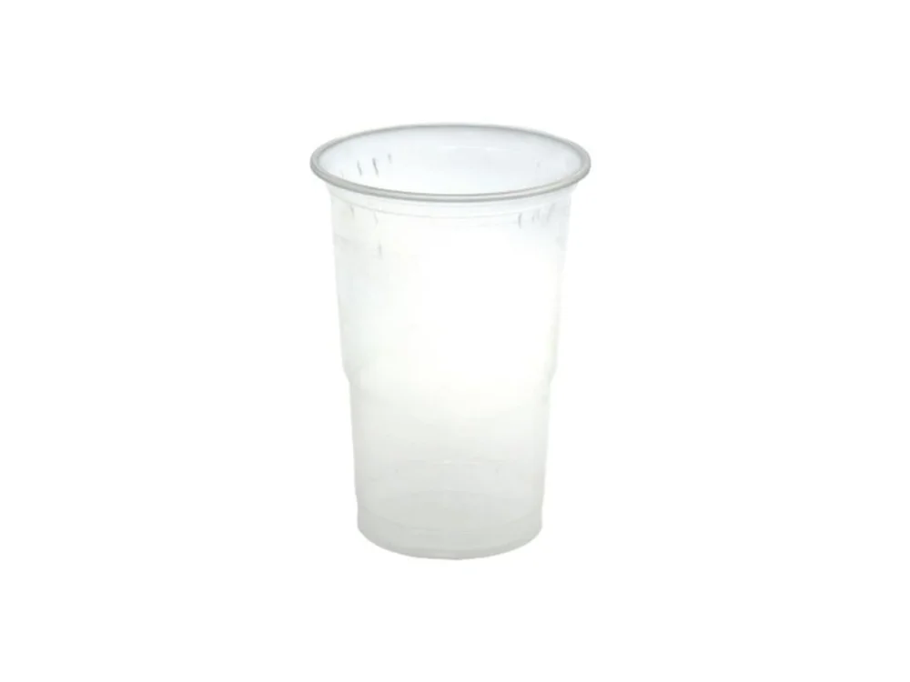 Levný Kelímek plastový čirý, 50 ks, 0,5 l