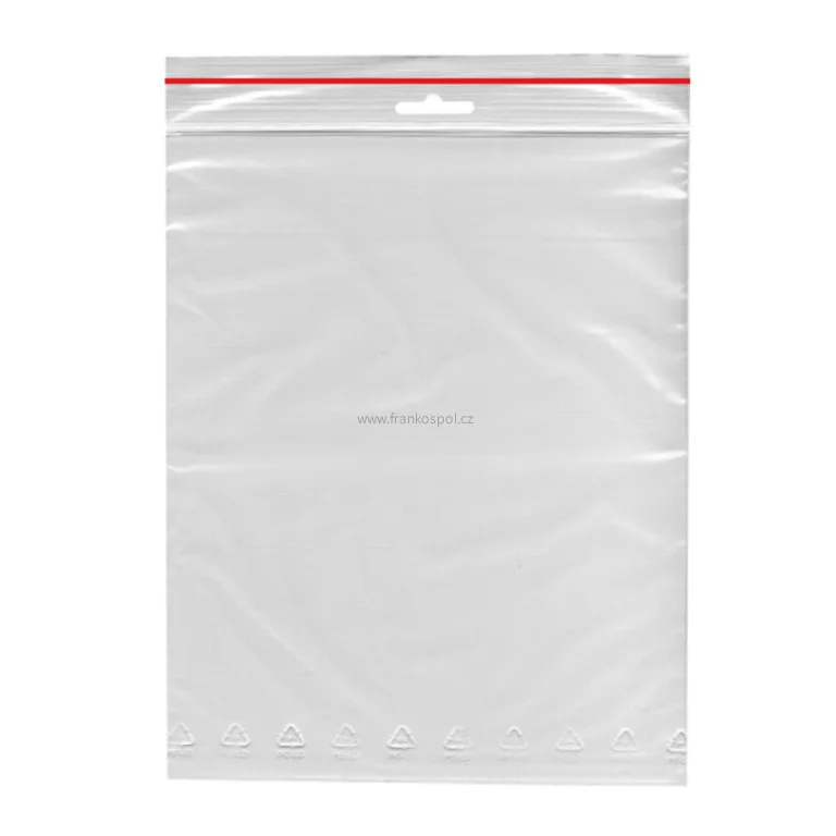 Rychlouzavírací ZIP sáček, 100 x 150 mm s eurozávěsem Nová Kolekce