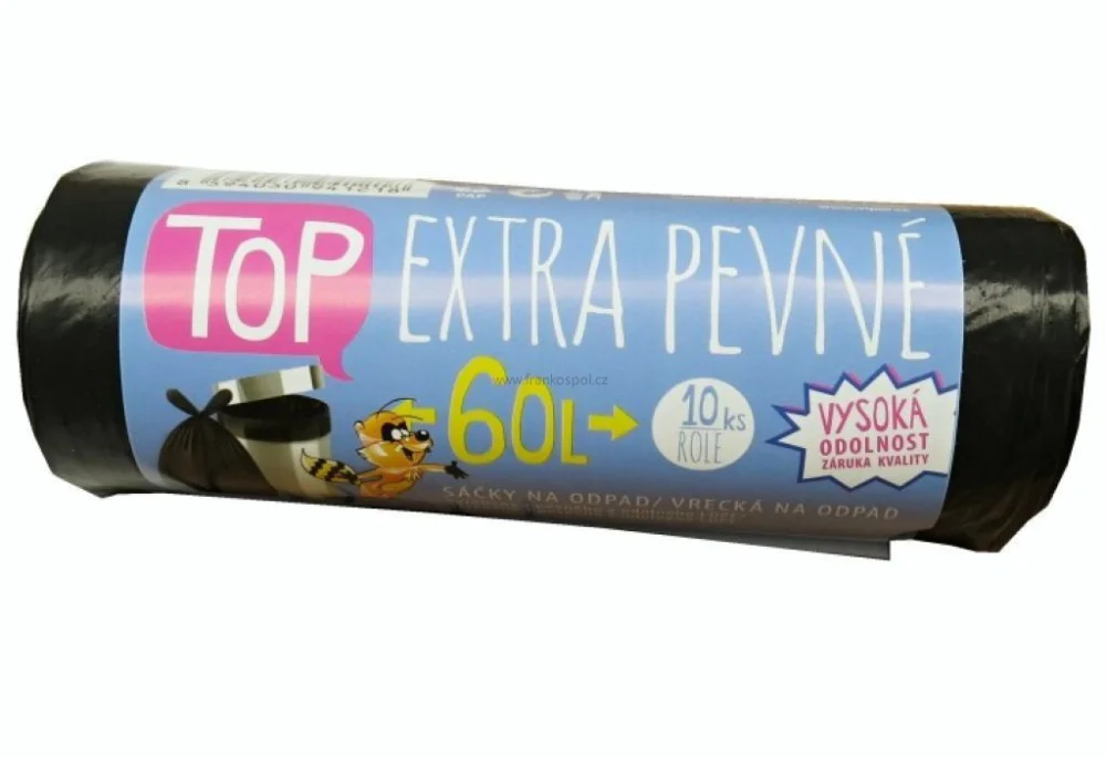 Sáček do koše TOP Extra pevné, 60l Ověřený