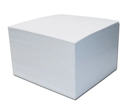Akční Cena kostka 9x9x9 cm bílá nelepená
