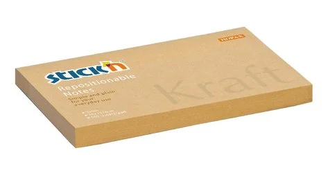 Kup Teď samolepicí bloček Kraft Stick´n by Hopax 76x127mm, 100 lístků