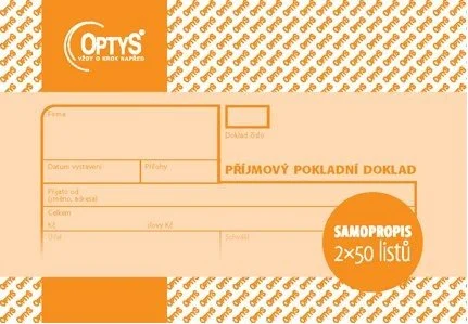 příjmový pokldaní doklad A6 OP1091 NCR Tovární Cena