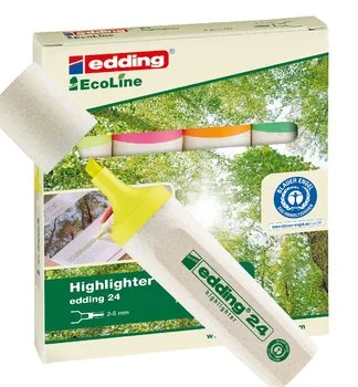 Pouze Dnes zvýrazňovač Edding 24 sada 4 ks recykl