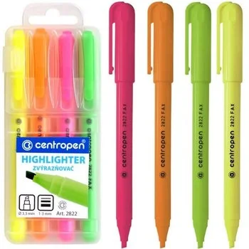 zvýrazňovač Centropen 2822/4 sada Horká Nabídka