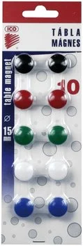magnet kulatý plast Ø 15mm/10ks Oblíbený