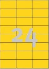 etikety berevné 70x36mm žluté,2400ks Cenově Výhodný