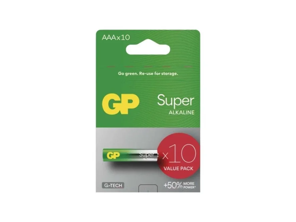 Odeslání Ihned Alkalické baterie GP Super AAA LR03 – 1.5 V, různý počet