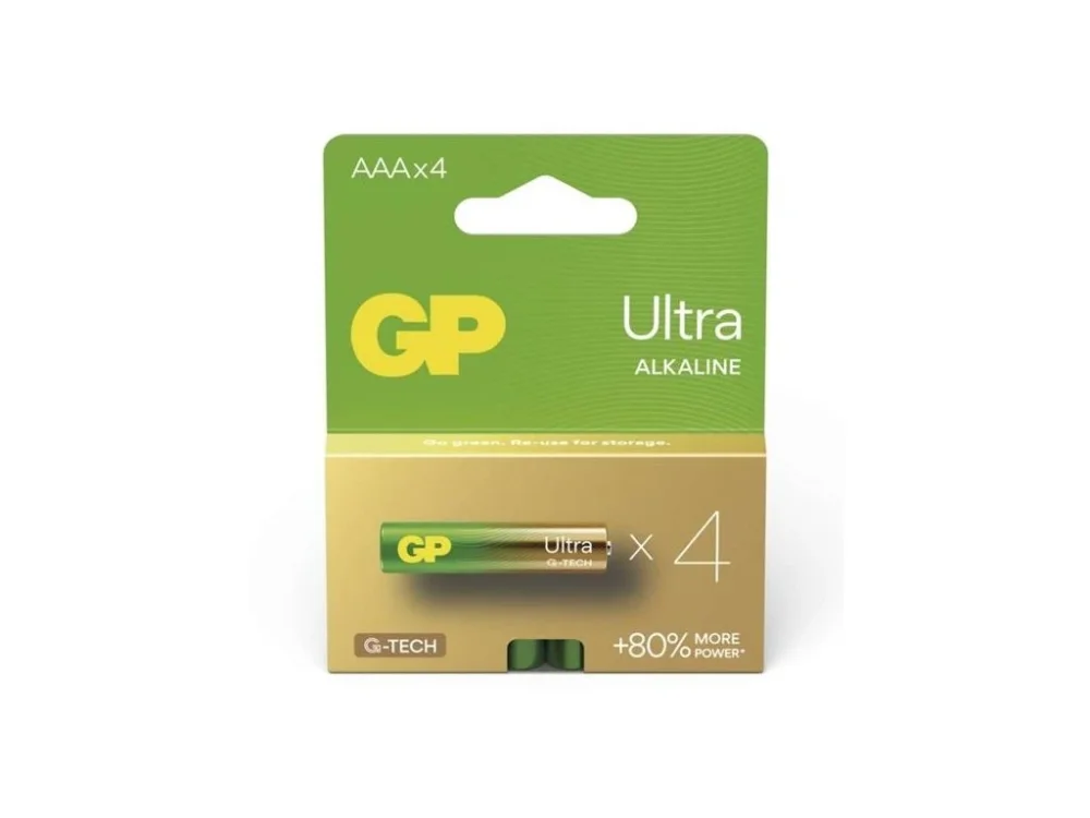 Alkalické baterie GP Ultra AAA LR03 – 1.5 V, různý počet Přímo Od Výrobce