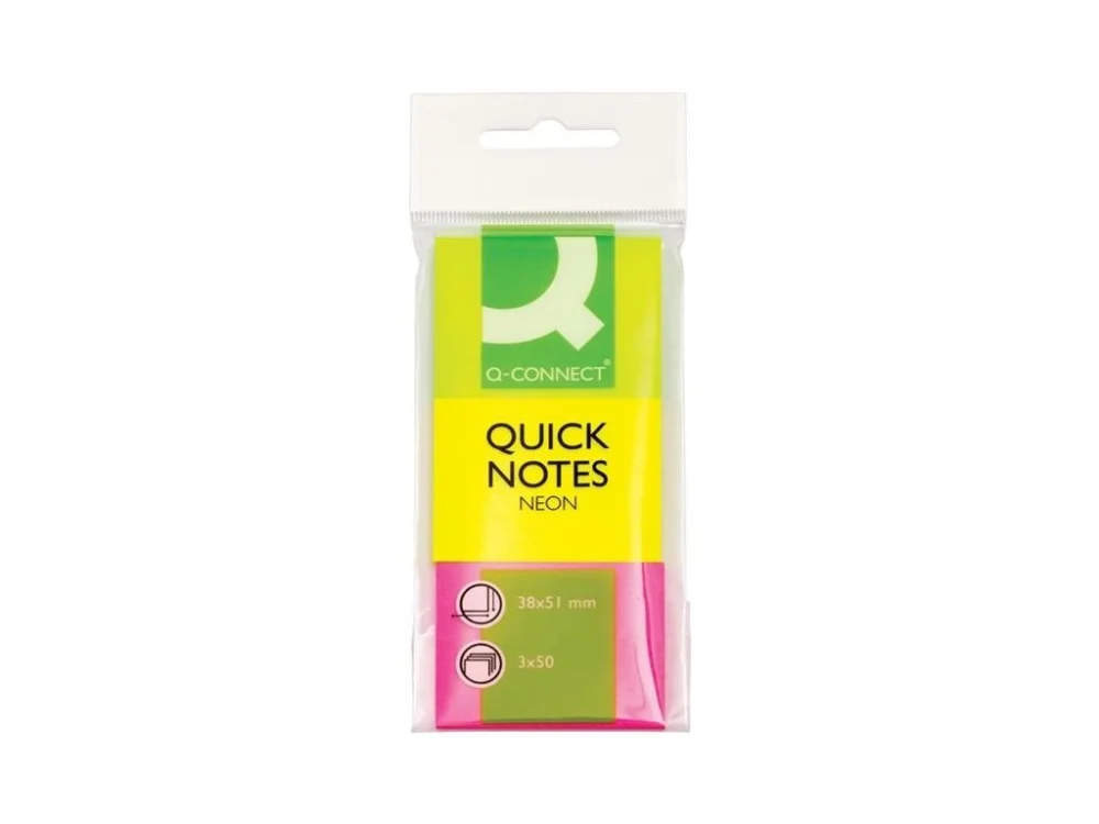 Nová Kolekce Bločky Q-Connect 38x51 mm, neonové