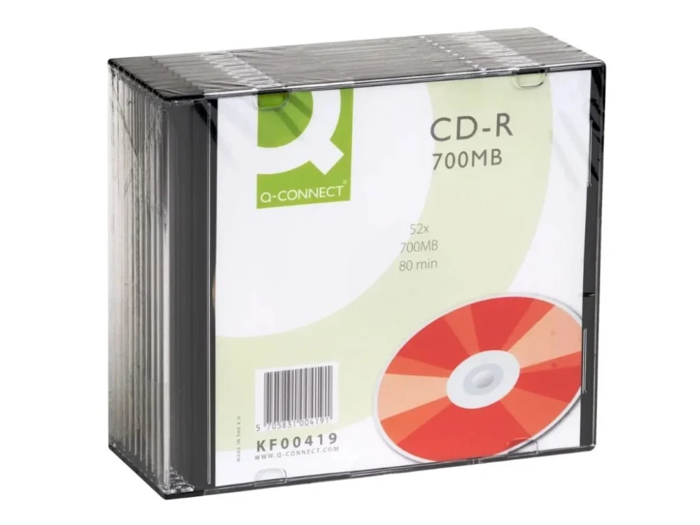 CD-R v slim obalu Q-Connect 700 MB, 10 ks Horká Nabídka
