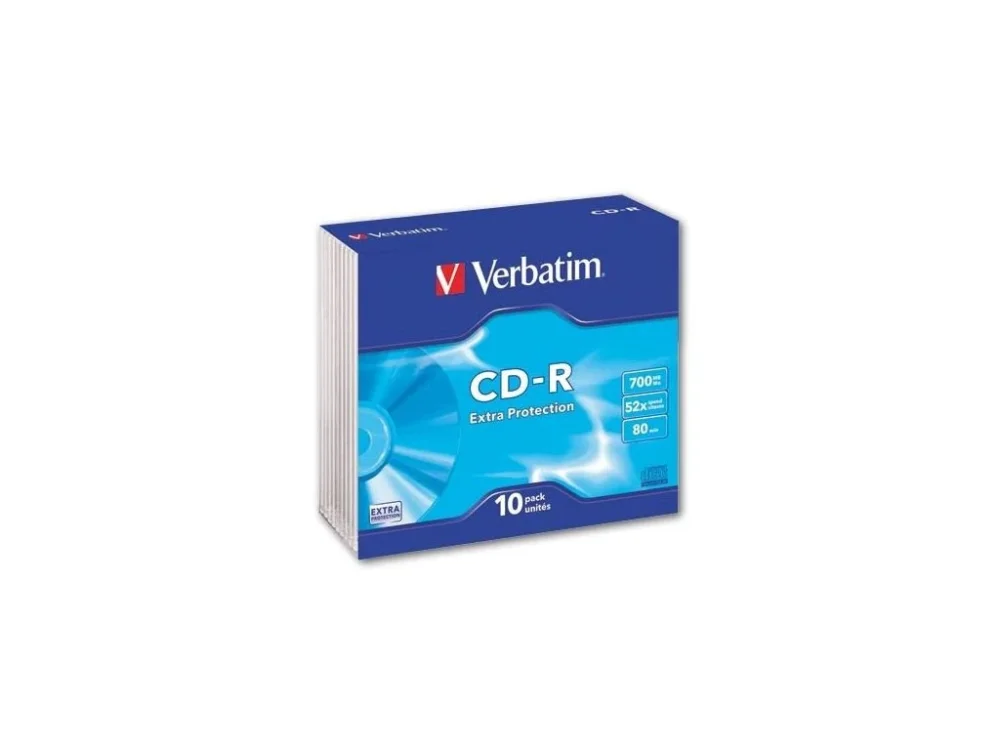CD-R Verbatim, slim box 10 ks Nová Kolekce