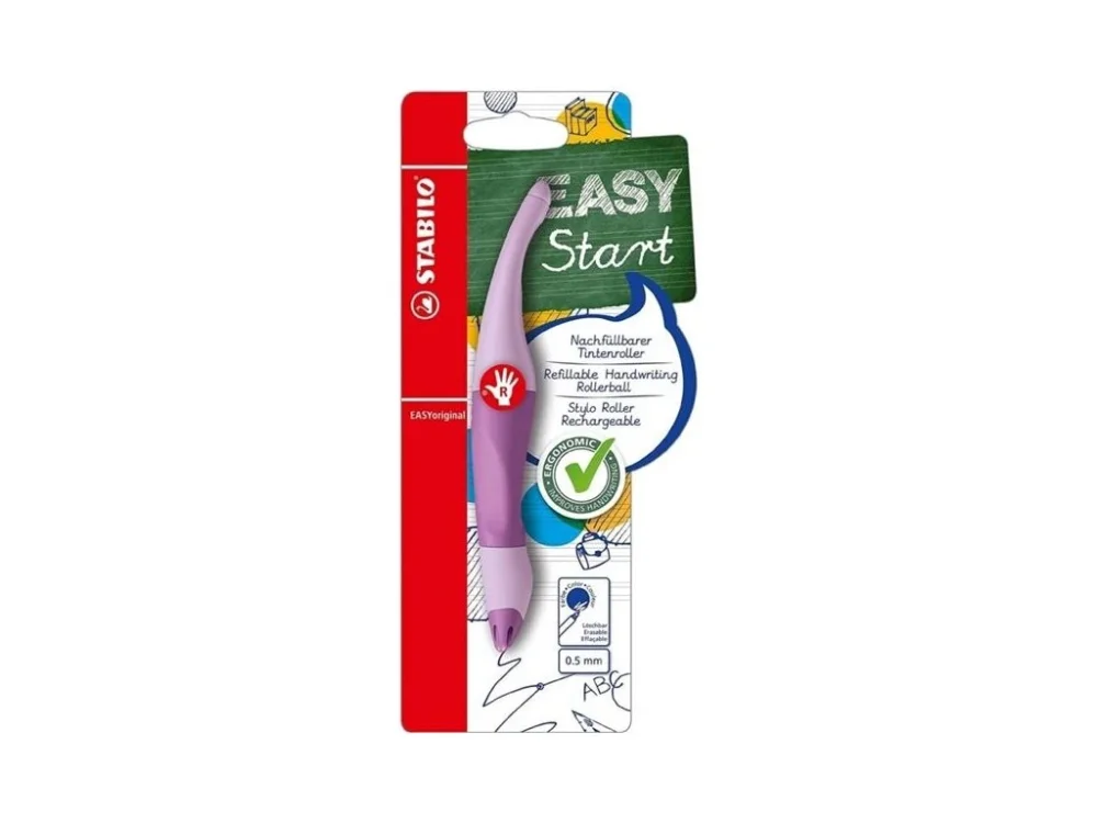 Dokud Zásoby Vydrží Ergonomické pero Stabilo EASY pro praváky, fialové