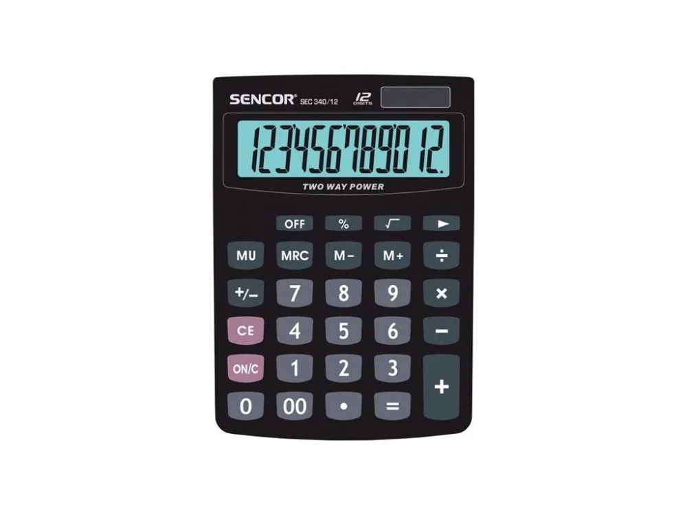 Kalkulačka stolní Sencor 340/12, 12míst.displej.různé parametry Nejlepší Cena
