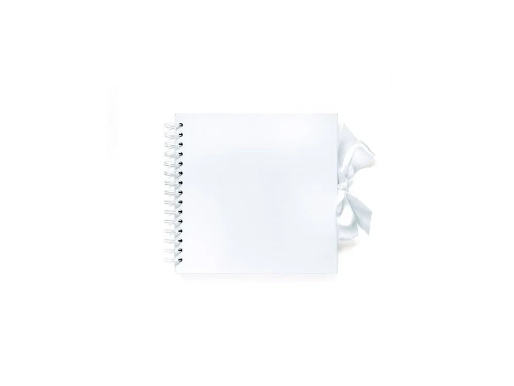 Kreativní album - 20,5 x 20,5 cm, 35 listů, bílé Horká Nabídka
