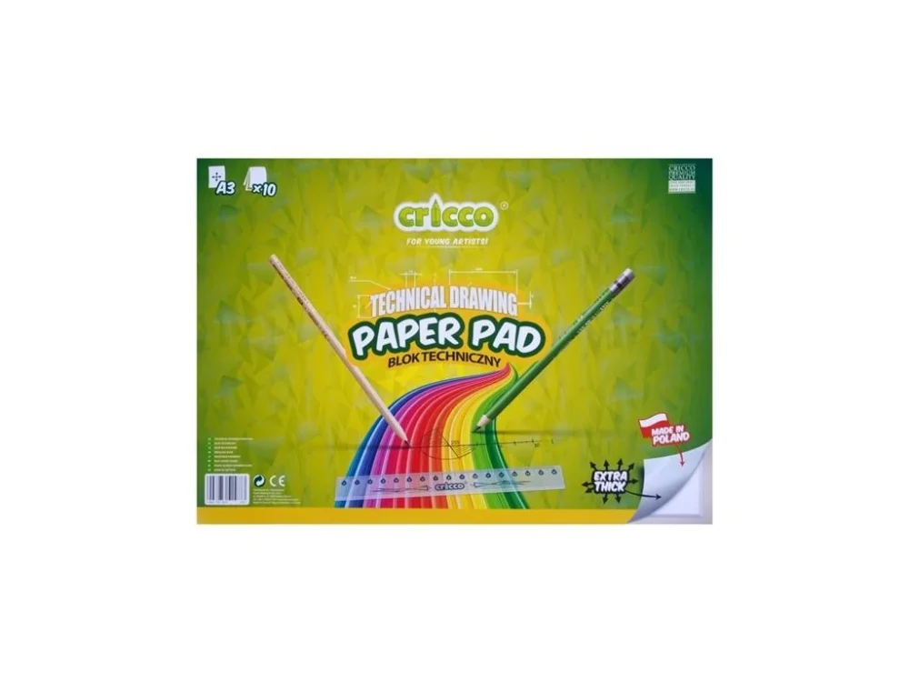 Aktuální Kreslící karton Cricco A3-170g/m2, 10 ks, bílý