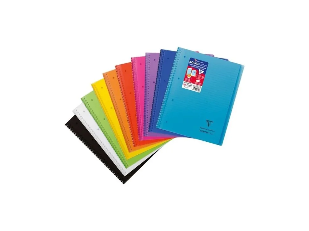 Kroužk. zápisník Koverbook A4, 80 listů, linkovaný Cenově Výhodný