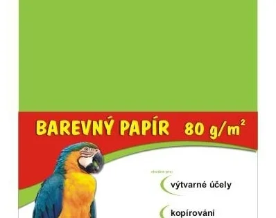 Papír barevný A3, 80g, zelený, 100listů Bezpečná Platba