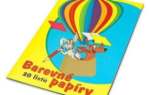 Papír barevný A4, 80g, 20listů, mix barev Cenová Bomba
