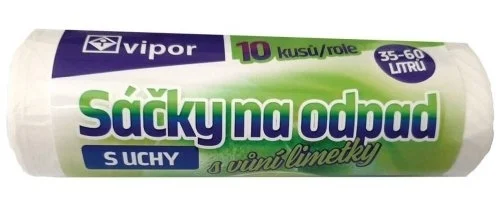 Pytel naodpad 62x69cm, 60l, vůně limety, bílý, 10ks Cenový Hit