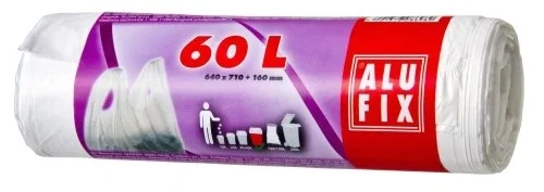 Pytel naodpad Alufix 60l, 13mic, suchy, bílý, 12ks Přímo Od Výrobce