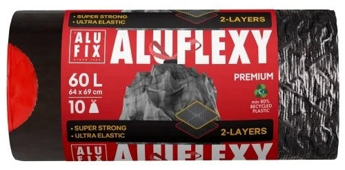 Autentický Pytel naodpad Aluflexy 60l, 33mic, zatahovací, 10ks