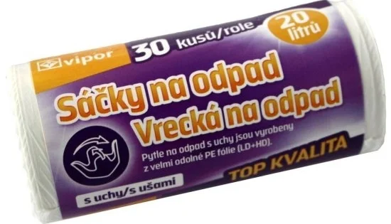 Must-Have Pytel naodpad suchy 44x56cm, 20l, 12mic, 30ks, bílý