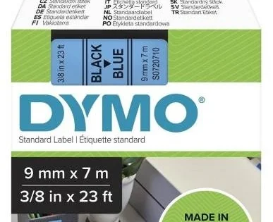 Objednat Nyní Páska Dymo Pocket 9mm, černá/modrá