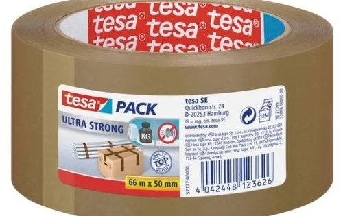 Páska balicí tesa Ultra Strong, 50mm x 66m, hnědá Odeslání Ihned