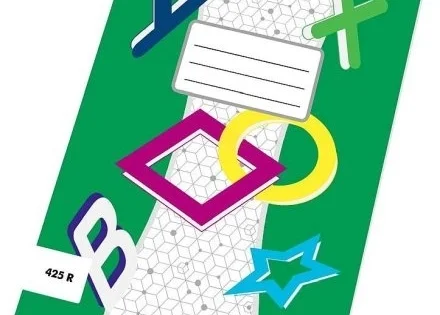 Sezónní Sleva Sešit A4 čtverečkovaný 425 R, recyklovaný, 20listů